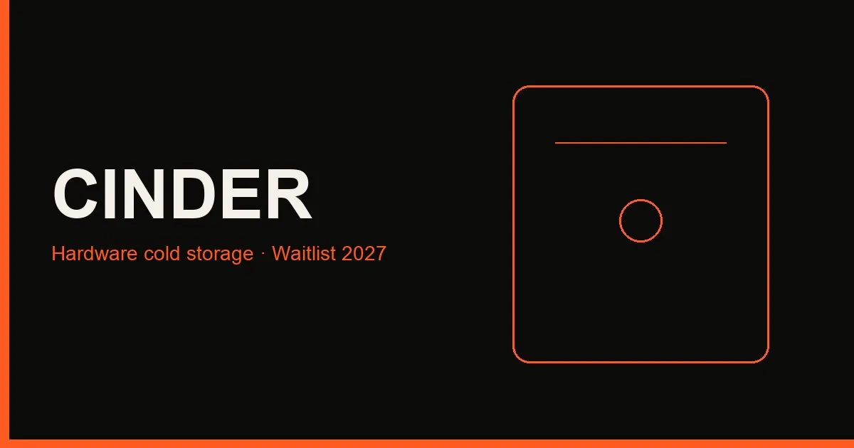 Cinder hardware cold storage graphic
